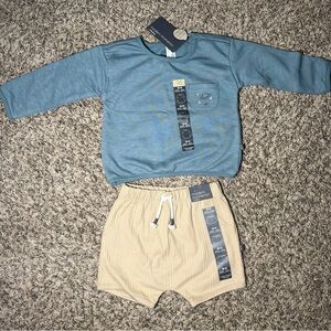 Blue and Tan Kids Matching Set